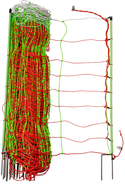 TornadoXL-Elektrozaunnetz Kombi mit Erdleiter