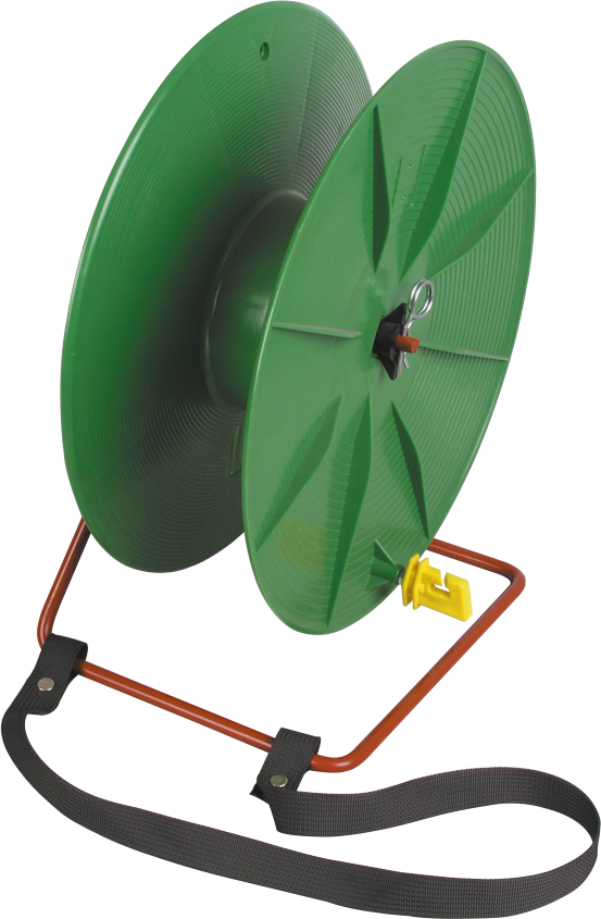 Breitbandhaspel mit Brusttragegestell