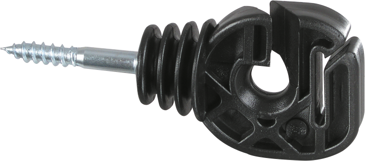 Seil / Bandisolator, Holzgewinde, für Seil und Band bis 20 mm (25 Stück/Pack)