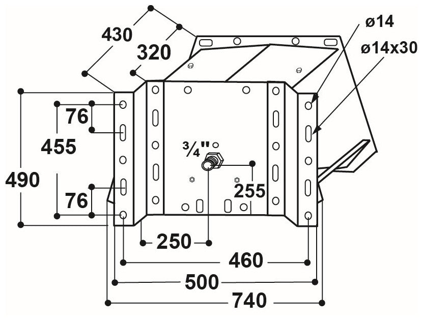Trogtränke mit Schwimmerventil