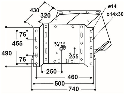 Trogtränke mit Schwimmerventil