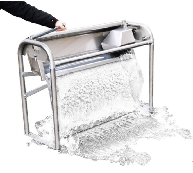 Flachschwenk-Trog, Bodenmontage