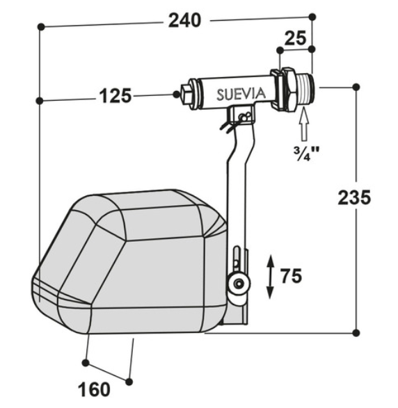Schwimmerventil Masterflow, Mod. 723