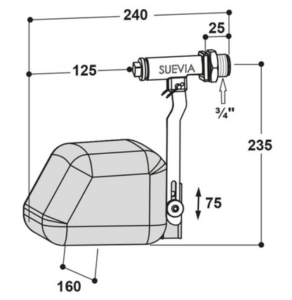 Schwimmerventil Masterflow, Mod. 723
