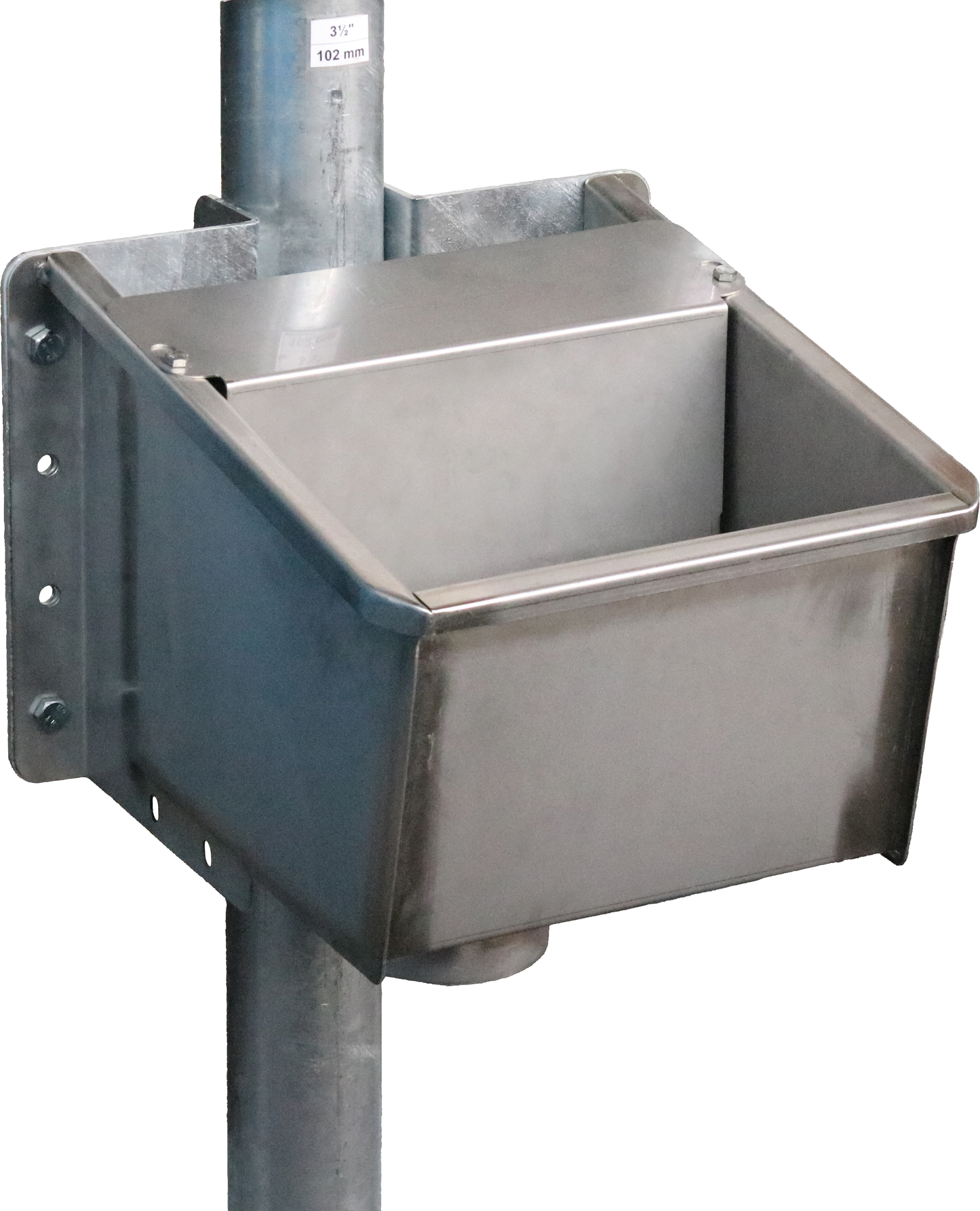 Halter für Kompakt-Trogtränke Mod. 6137 für Rohr mit 102 mm Durchmesser