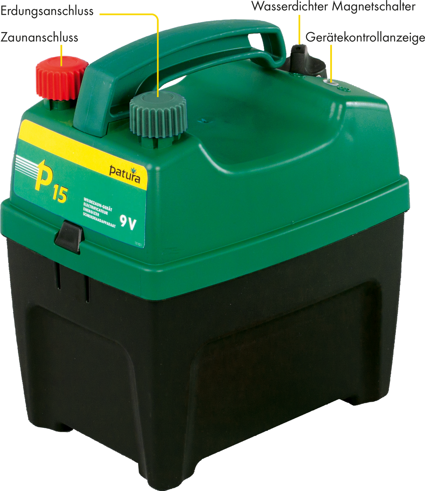 P15, Weidezaun-Gerät für 9 V Batterie