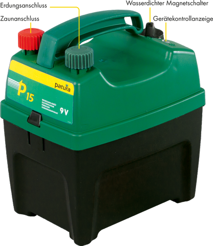 P15, Weidezaun-Gerät für 9 V Batterie