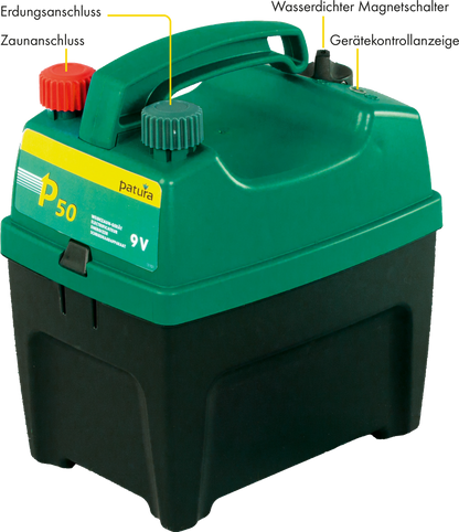 P50, Weidezaun-Gerät für 9 V Batterie