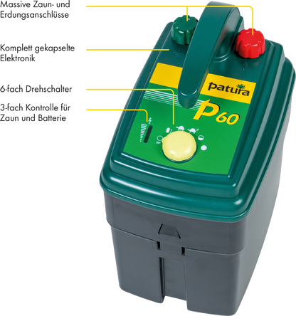 P60, Weidezaun-Gerät für 9 V und 12 V