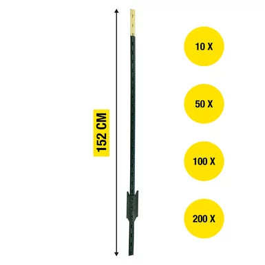 T-Pfosten ECO | Metallpfahl | 1,52 m