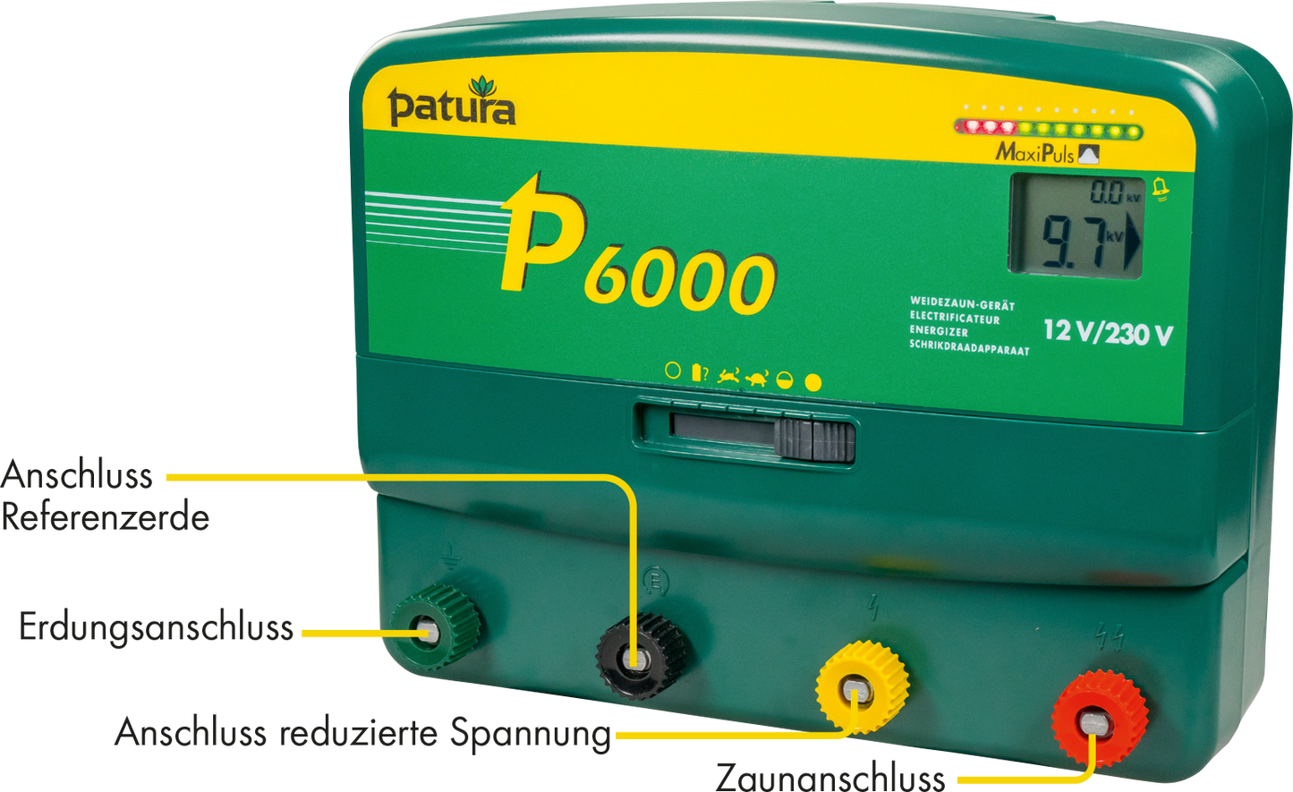 P6000, Multifunktionsgerät 230V / 12V MaxiPuls-Technologie, 15 Joule