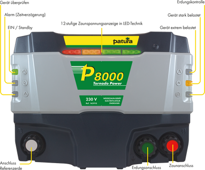 P8000 Tornado Power 230V Netzgerät, 15 Joule