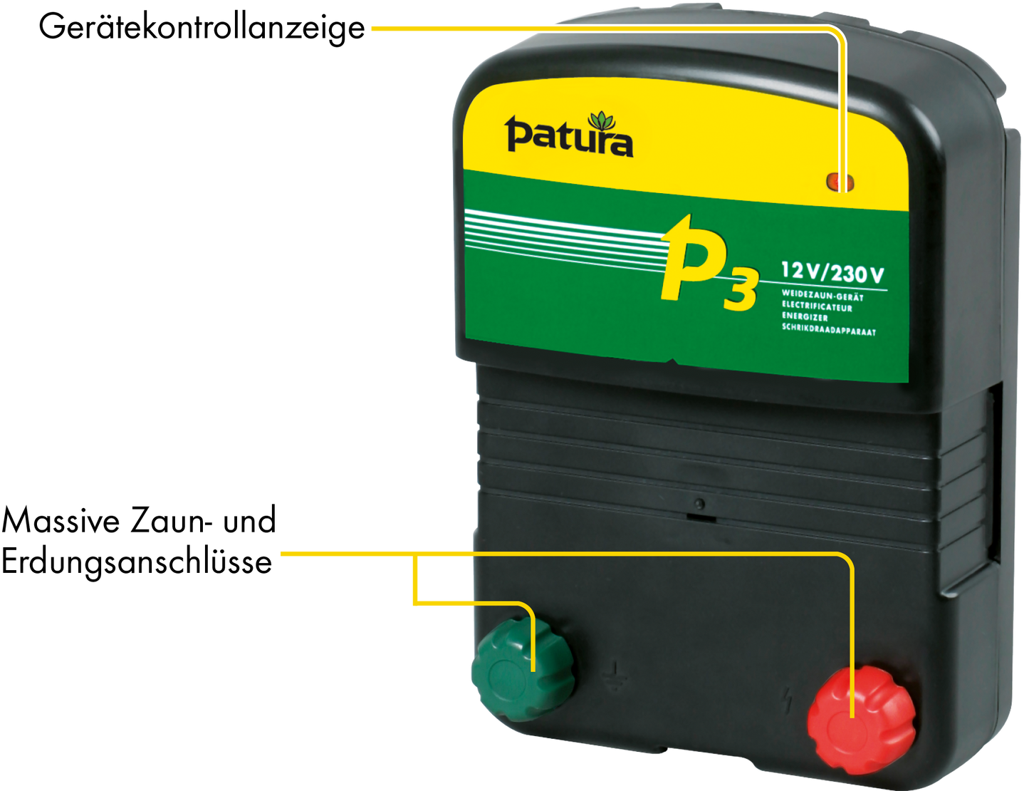 P3, Weidezaun-Kombigerät, 230V/12V