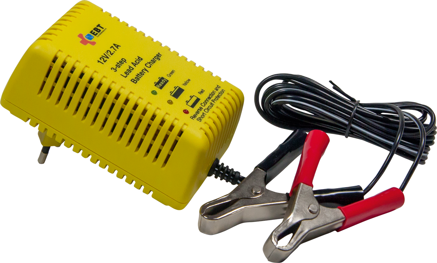 Automatikladegerät 12 V / 2,7 A, speziell für Gelakkus 32 Ah