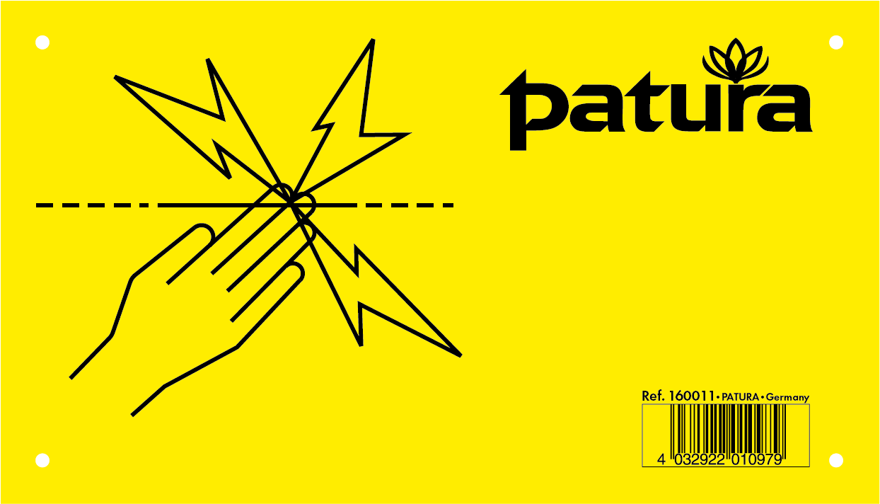 Warnschild - Elektrozaun