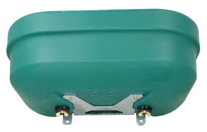 Anbau-Doppeltränke für Weidefäßer Modell FT55, Inhalt 55 Liter mit Anbauflansch und Dichtung