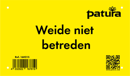 Warnschild - Weide betreten verboten