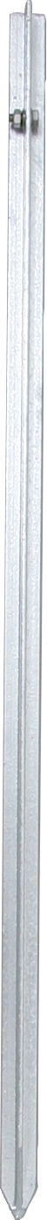 Erdstab Compact, 1,0 m lang verzinkter T-Stahl 25 x 25 x 3 mm inkl. Edelstahlanschlussschraube