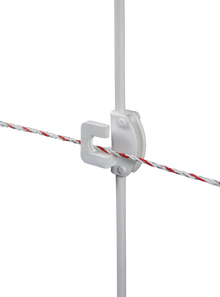 DrehFix Federstahlpfahl, 1,13 m mit 2 Isolatoren (10 Stück / Pack)
