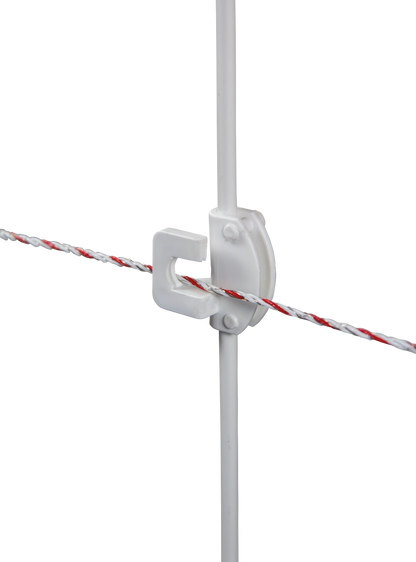 DrehFix Federstahlpfahl, 1,13 m mit 2 Isolatoren (10 Stück / Pack)