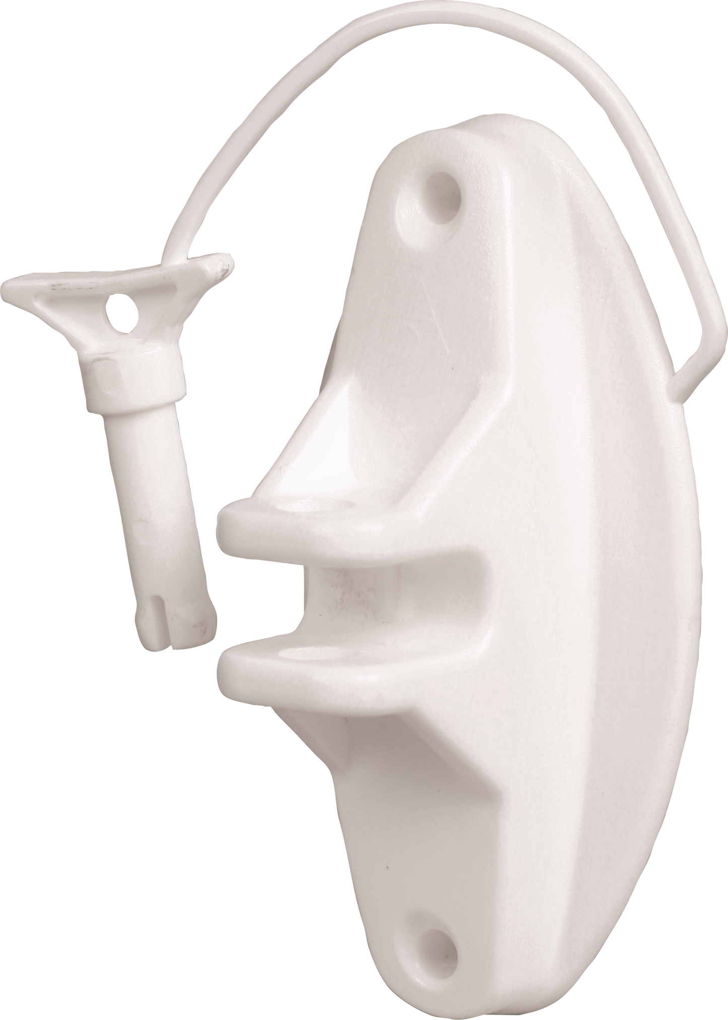 Festzaun-Isolator m. Stift, weiss, für Seil und HippoWire (25 Stück / Pack)