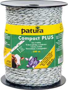 Compact Litze, 500 m Rolle, geflochten 6 Niro 0,20 mm, weiss-grün