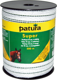 Super Breitband 20 mm, 200 m Rolle 4 Niro 0,20mm, 2 Niro 0,30mm, weiss-grün