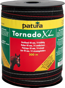 Tornado XL Breitband 40 mm, 200 m Rolle 11 Niro 0,16mm, 3 Cu 0,30mm, braun