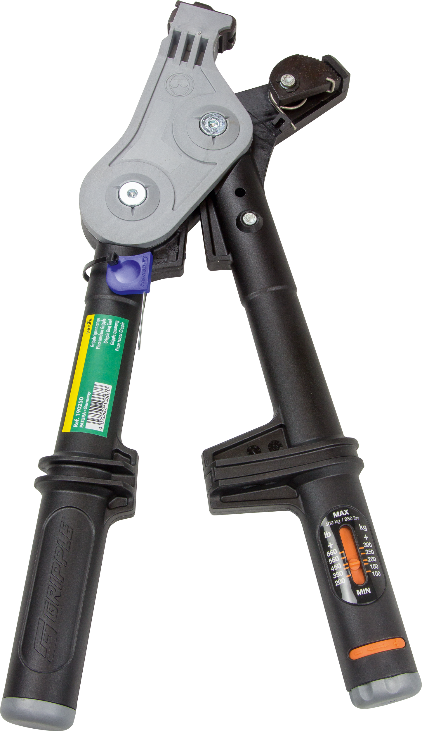 Spannzange für Stahldraht-Verbinder mit Spannungsmesser