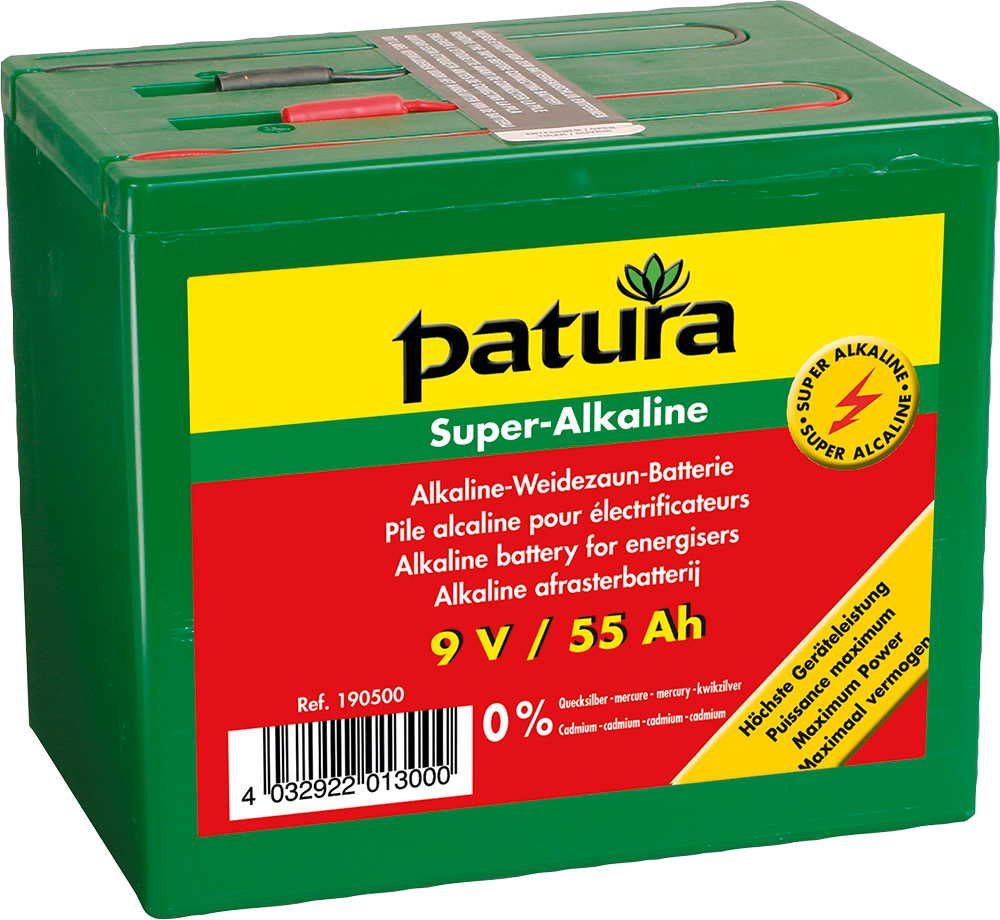Super-Alkaline Weidezaun-Batterie 9 V