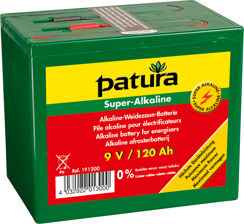 Super-Alkaline Weidezaun-Batterie 9 V