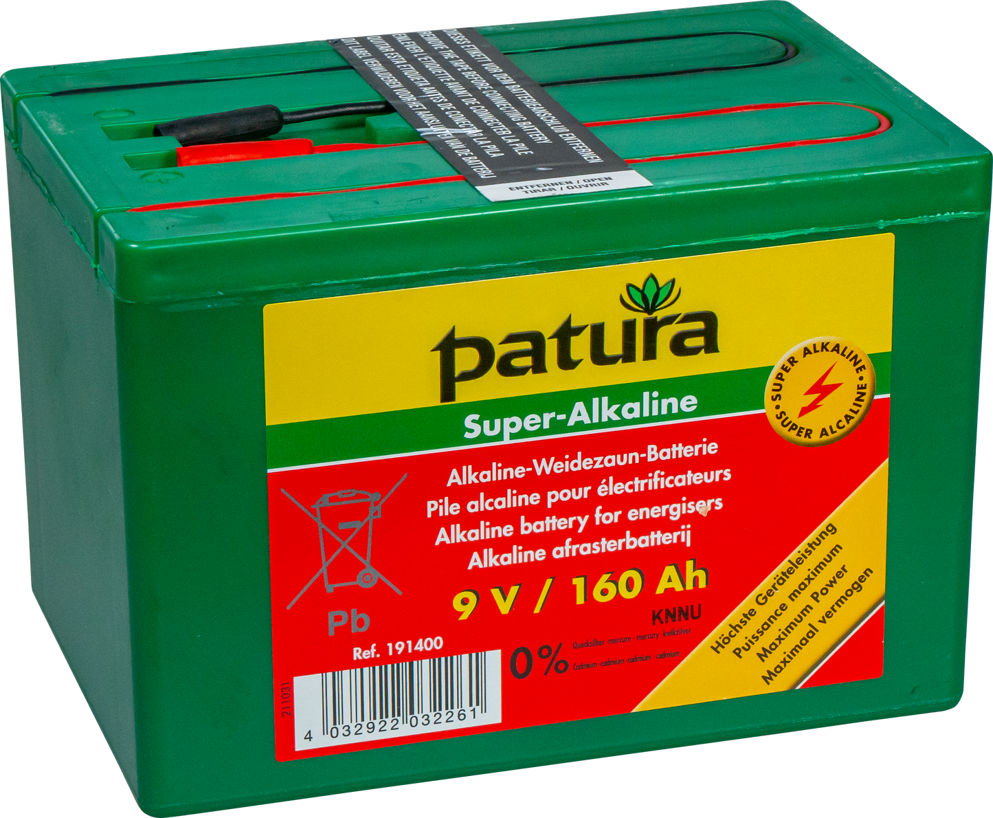 Super-Alkaline Weidezaun-Batterie 9 V