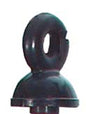 Ersatzköpfe V gelb für Pfähle oval und 8mm 25erBtl
