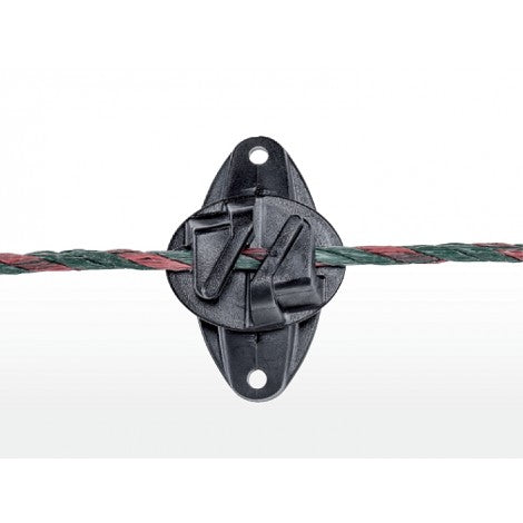 Kordelisolator, schwarz bis 6mm