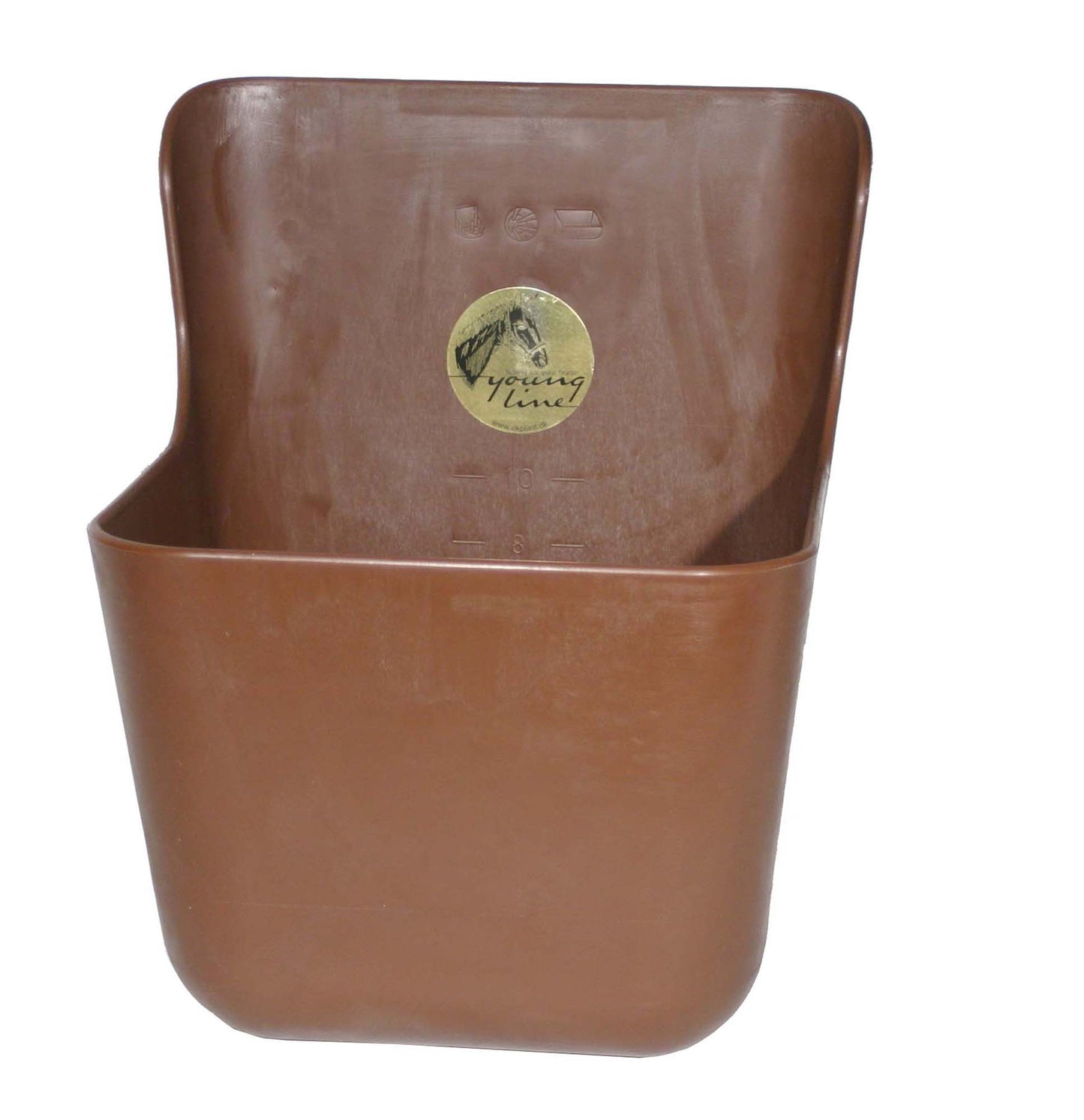 Kunststoff Futtertrog 11,5 Liter braun