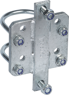 Adapter für Riegelverschluss Weidetor an Pfosten d= 102 mm inkl. Bügelschrauben