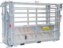 Betäubungsbox mit aufziehbarer Seite