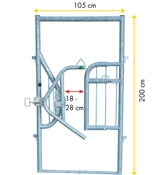 Fanggitter zur Tierbehandlung