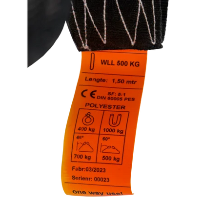 Ersatzgurt für Vorderfußwinde für Behandlungs- und Klauenpflegestände 3,00 m lang, 5 cm breit