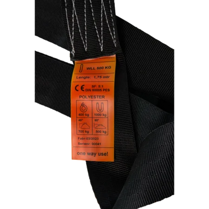 Ersatzgurt für Hinterfußwinde für Behandlungs- und Klauenpflegestände 3,50 m lang, 5 cm breit