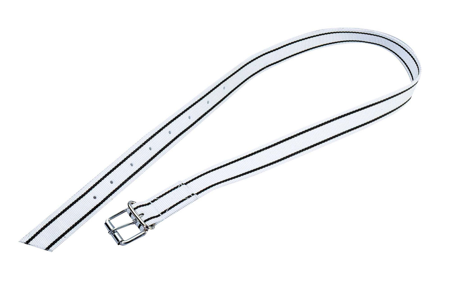 Halsmarkierungsband weiß 120cm mit Rollschnalle