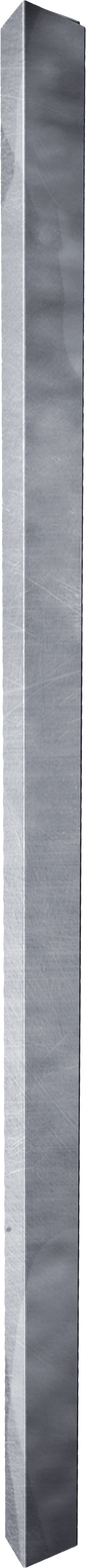 Pfosten Quadrat 90 mm, L= 2,13 m Edelstahl