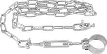Abhängung für Tore, mit 8 m Kette, Vollschelle, Spannschloss, Schäkel, vz