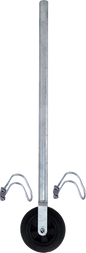 Stützrad für Stalltore Höhe: 1,15m, inkl. 2x Kreuzbügel 48x42mm
