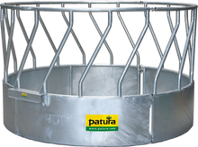 Rundraufe mit Schrägfressgittern, 3-teilig, d= 2,10 m, 18 Fressöffnungen