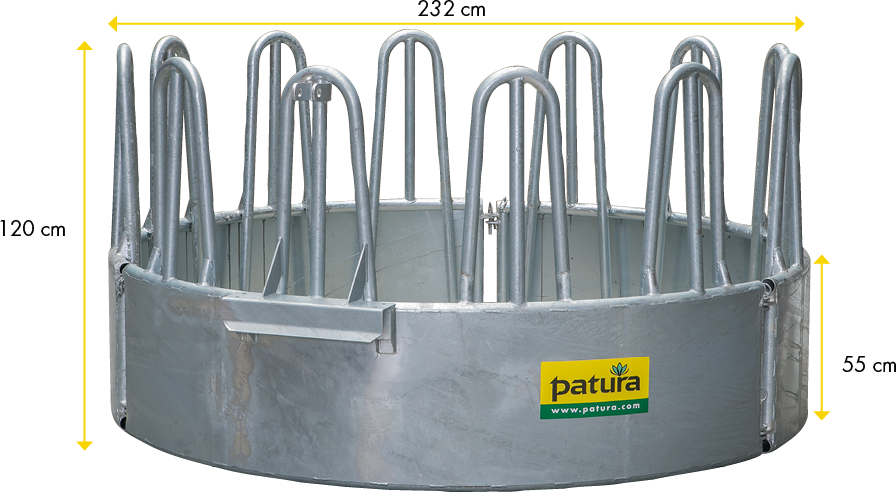 Profi-Rundraufe, 12 Fressplätze