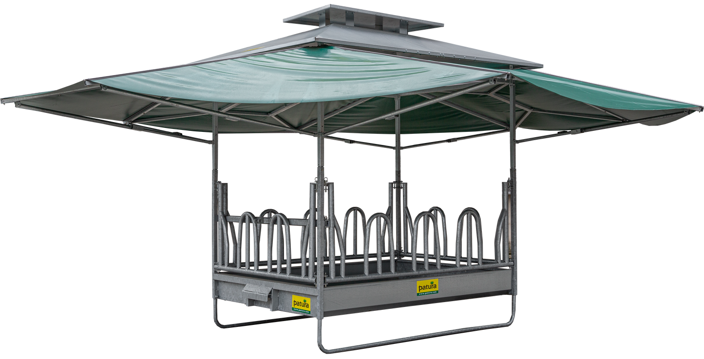 PATURA Klima-Großballenraufe mit Palisadenfressgitter