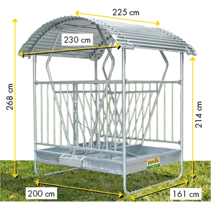 Pendelkorbraufe mit beweglichem Korb Innenmaße 1,90 x 1,50 m, komplett