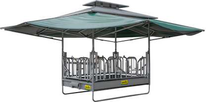 Klima-Großballenraufe mit Schwedenfressgittern