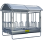 Großballenraufe mit Universalfressgittern und Dach 2,85 x 2,05 m